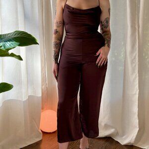 Abercrombie Satin Jumpsuit